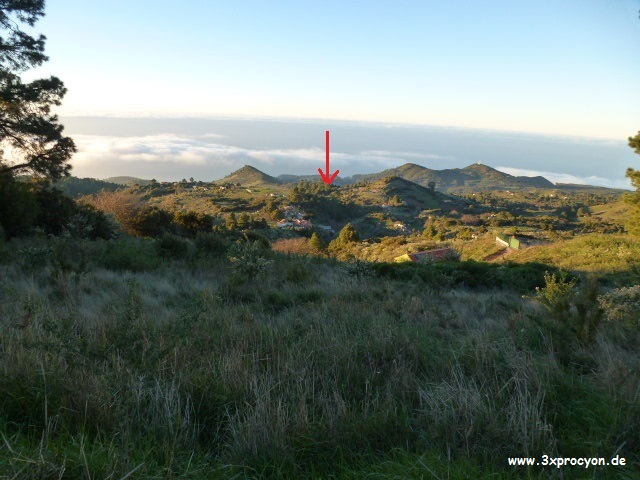 Foto Nº 13 Lugar por encima de Hoya Grande, después de las primeras curvas de la carretera que lleva al Roque de Los Muchachos.