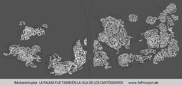 Die etwa 20 Felsgravuren der Felsbildstation EL LOMO DE LA FAJANA scheinen Landschaftselemente  aus der Zeit der Ureinwohner zu symbolisieren.